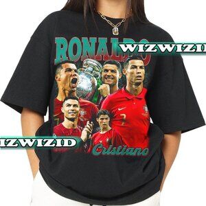Retro 90's Cristiano Ronaldo Homage T-Shirt, Cristiano Ronaldo Fan Tee Graphic